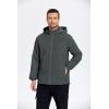 imageCOOFANDY Mens Rain Jacket Lightweight Waterproof Raincoat Packable Rain Shell Jacket With Hood Golf Hiking WindbreakerDeep Gray