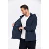 imageCOOFANDY Mens Rain Jacket Lightweight Waterproof Raincoat Packable Rain Shell Jacket With Hood Golf Hiking WindbreakerNavy Blue