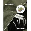 imageCOOFANDY Mens Rain Suit 2 Piece Waterproof Breathable Rain Gear Lightweight Rain Jacket Pants Rainwear SuitArmy GreenBlack
