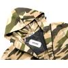 imageCOOFANDY Mens Rain Suit 2 Piece Waterproof Breathable Rain Gear Lightweight Rain Jacket Pants Rainwear SuitCamobrown