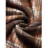 imageCOOFANDY Mens Sherpa Lined Flannel Shirt Jacket Long Sleeve Button Up Fleece Plaid ShirtsOrange