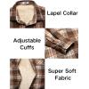 imageCOOFANDY Mens Sherpa Lined Flannel Shirt Jacket Long Sleeve Button Up Fleece Plaid ShirtsOrange