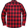 imageCOOFANDY Mens Sherpa Lined Flannel Shirt Jacket Long Sleeve Button Up Fleece Plaid ShirtsRedBlack