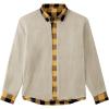 imageCOOFANDY Mens Sherpa Lined Flannel Shirt Jacket Long Sleeve Button Up Fleece Plaid ShirtsYellowBlack