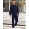imageCOOFANDY Sweatsuits for Men 2 Piece tracksuit Sets Full Zip Hoodie Sweatpants for Men Casual Sports Jogging Suits S4XLNavy Blue