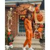 imageCOOFANDY Sweatsuits for Men 2 Piece tracksuit Sets Full Zip Hoodie Sweatpants for Men Casual Sports Jogging Suits S4XLSafety Orange