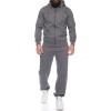 imageCOOFANDY Sweatsuits for Men 2 Piece tracksuit Sets Full Zip Hoodie Sweatpants for Men Casual Sports Jogging Suits S4XLGrey