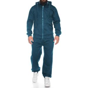 imageCOOFANDY Sweatsuits for Men 2 Piece tracksuit Sets Full Zip Hoodie Sweatpants for Men Casual Sports Jogging Suits S4XLDenim Blue