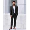 imageCOOFANDY Mens Suit 2 Piece Suit Classic Fit Two Button Blazer Jacket Pants Set Business Wedding Party Suits for MenBlack