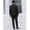 imageCOOFANDY Mens Suit 2 Piece Suit Classic Fit Two Button Blazer Jacket Pants Set Business Wedding Party Suits for MenBlack