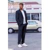 imageCOOFANDY Mens Suit 2 Piece Suit Classic Fit Two Button Blazer Jacket Pants Set Business Wedding Party Suits for MenDark Blue