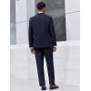 imageCOOFANDY Mens Suit 2 Piece Suit Classic Fit Two Button Blazer Jacket Pants Set Business Wedding Party Suits for MenDark Blue