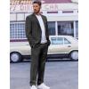 imageCOOFANDY Mens Suit 2 Piece Suit Classic Fit Two Button Blazer Jacket Pants Set Business Wedding Party Suits for MenDark Gray