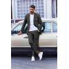 imageCOOFANDY Mens Suit 2 Piece Suit Classic Fit Two Button Blazer Jacket Pants Set Business Wedding Party Suits for MenDark Gray