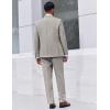 imageCOOFANDY Mens Suit 2 Piece Suit Classic Fit Two Button Blazer Jacket Pants Set Business Wedding Party Suits for MenLight Gray