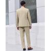 imageCOOFANDY Mens Suit 2 Piece Suit Classic Fit Two Button Blazer Jacket Pants Set Business Wedding Party Suits for MenLight Khaki