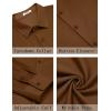 imageCOOFANDY Mens Casual Button Down Shirt Long Sleeve Wrinkle Free Shirts Stretch Dress ShirtBrown