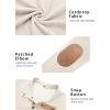 imageCOOFANDY Mens Corduroy Sweatshirt Long Sleeve Pullover Quarter Button Fall Sweat ShirtsMoon Grey