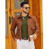 imageCOOFANDY Mens Henley Sweater Long Sleeve Textured Pullover Sweaters Casual Button Crewneck Knit SweaterArmy Green