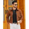 imageCOOFANDY Mens Henley Sweater Long Sleeve Textured Pullover Sweaters Casual Button Crewneck Knit SweaterBlack