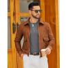 imageCOOFANDY Mens Henley Sweater Long Sleeve Textured Pullover Sweaters Casual Button Crewneck Knit SweaterDark Grey
