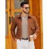 imageCOOFANDY Mens Henley Sweater Long Sleeve Textured Pullover Sweaters Casual Button Crewneck Knit SweaterLight Khaki