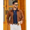 imageCOOFANDY Mens Henley Sweater Long Sleeve Textured Pullover Sweaters Casual Button Crewneck Knit SweaterNavy Blue