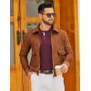 imageCOOFANDY Mens Henley Sweater Long Sleeve Textured Pullover Sweaters Casual Button Crewneck Knit SweaterWine Red