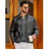 imageCOOFANDY Mens Knit Polo Sweater Long Sleeve VNeck Pullover Sweaters Casual Collared Ribbed Knitted PolosDark Grey
