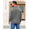 imageCOOFANDY Mens Polo Sweatshirts 2025 Long Sleeve Casual Golf Shirts Light Weight Moisture Wicking Pullover ShirtsDark Grey