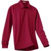 imageCOOFANDY Mens Polo Sweatshirts 2025 Long Sleeve Casual Golf Shirts Light Weight Moisture Wicking Pullover ShirtsWine Red