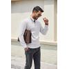 imageCOOFANDY Mens Quarter Zip Pullover Dress Slim Fit Sweater Mock Neck Sweaters Casual Long Sleeve PulloversWhite