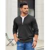 imageCOOFANDY Mens Quarter Zip Pullover Slim Fit Dress Sweaters Lightweight Mock Neck Knit SweaterDark Gray