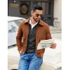 imageCOOFANDY Mens Quarter Zip Pullover Slim Fit Dress Sweaters Lightweight Mock Neck Knit SweaterDark Gray