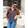 imageCOOFANDY Mens Quarter Zip Pullover Slim Fit Dress Sweaters Lightweight Mock Neck Knit SweaterDenim Blue