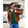 imageCOOFANDY Mens Quarter Zip Pullover Slim Fit Dress Sweaters Lightweight Mock Neck Knit SweaterGreen