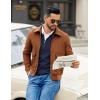 imageCOOFANDY Mens Quarter Zip Pullover Slim Fit Dress Sweaters Lightweight Mock Neck Knit SweaterNavy Blue