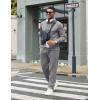 imageCOOFANDY Mens Tracksuits 2 Piece Casual Athletic Sweatsuit Quarter Zip Pullover Long Sleeve Running Sport OutfitsLight Grey