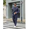 imageCOOFANDY Mens Tracksuits 2 Piece Casual Athletic Sweatsuit Quarter Zip Pullover Long Sleeve Running Sport OutfitsNavy Blue