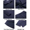 imageCOOFANDY Mens Tracksuits 2 Piece Casual Athletic Sweatsuit Quarter Zip Pullover Long Sleeve Running Sport OutfitsNavy Blue