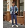 imageCOOFANDY Mens Tracksuits 2 Piece Casual Athletic Sweatsuit Quarter Zip Pullover Long Sleeve Running Sport OutfitsNavy Blue