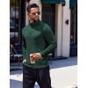 imageCOOFANDY Quarter Zip Pullover Men Long Sleeve Sweatshirts for Men Fleece Sweater FallLake Green