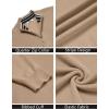 imageCOOFANDY Quarter Zip Pullover Men Slim Fit Stretchy Ribbed 14 Zip Sweaters Business Casual SweaterKhaki