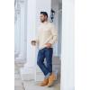 imageCOOFANDY Quilted Sweatshirts for Men Quarter Button Pullover Sweatshirt Stand Collar Outdoor Polo with PocketsWhite