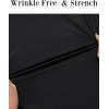imageCOOFANDY Stretch Mens Dress Shirts Wrinkle Free Long Sleeve Dress Shirt Muscle Fit Button Down ShirtBlack