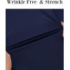 imageCOOFANDY Stretch Mens Dress Shirts Wrinkle Free Long Sleeve Dress Shirt Muscle Fit Button Down ShirtDeep Blue