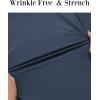imageCOOFANDY Stretch Mens Dress Shirts Wrinkle Free Long Sleeve Dress Shirt Muscle Fit Button Down ShirtDenim Blue