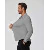 imageCOOFANDY Stretch Mens Dress Shirts Wrinkle Free Long Sleeve Dress Shirt Muscle Fit Button Down ShirtLight Grey