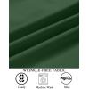 imageCOOFANDY Mens 2in1 Dress Shirts Detachable Collar Long Sleeve Wrinkle Free Shirt Business Casual Button Down ShirtGreen