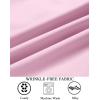 imageCOOFANDY Mens 2in1 Dress Shirts Detachable Collar Long Sleeve Wrinkle Free Shirt Business Casual Button Down ShirtPink